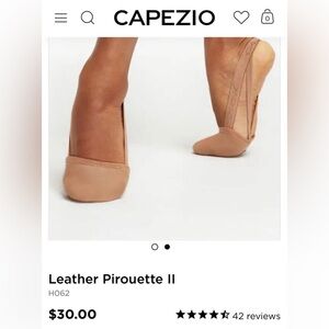 NWOB Capezio leather turner/pirouette S